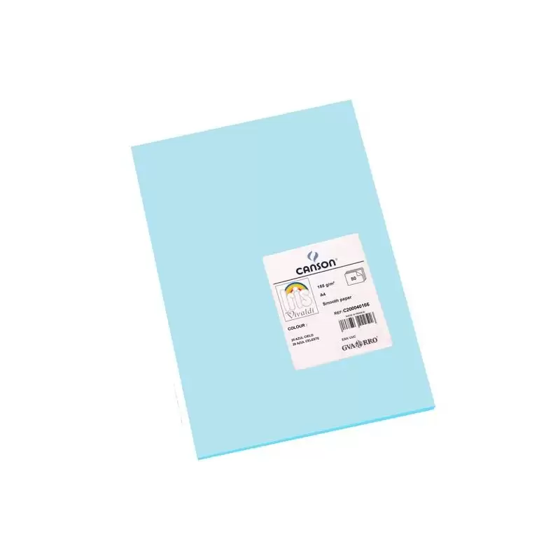 (C200040166) IRIS CARTULINA 210X297MM 185GR AZUL CIELO -50U-