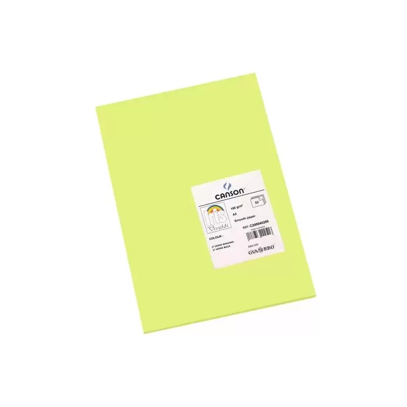(C200040206) IRIS CARTULINA 297X420MM 185GR VERDE MANZANA -50U-
