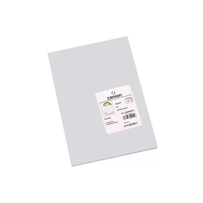 (C200040214) IRIS CARTULINA 297X420MM 185GR GRIS PERLA -50U-