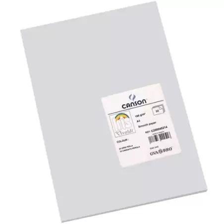 (C200040214) IRIS CARTULINA 297X420MM 185GR GRIS PERLA -50U-