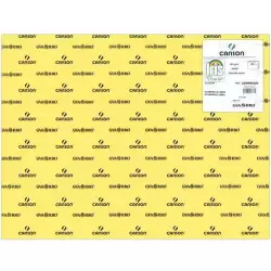(C200040220) IRIS CARTULINA 50X65CM 185GR AMARILLO LIMÓN -25U-