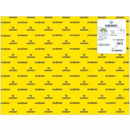 (C200040221) IRIS CARTULINA 50X65CM 185GR AMARILLO CANARIO -25U-