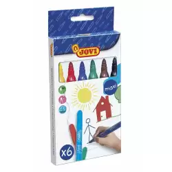 (1706) JOVI ROTULADORES MAXI 135MM COLORES SURTIDOS ESTUCHE 6 UD