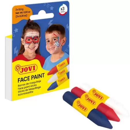 (175AD) JOVI MAQUILLAJE ESTUCHE 3 BARRAS ADVENTURE