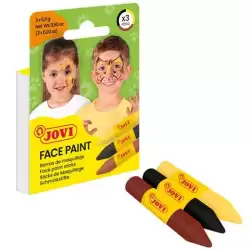 (175AN) JOVI MAQUILLAJE ESTUCHE 3 BARRAS ANIMAL