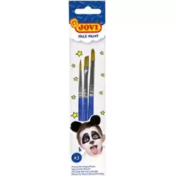 (17903BR) JOVI BOLSA DE MAQUILLAJE CON 3 PINCELES (PLANO