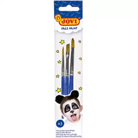 (17903BR) JOVI BOLSA DE MAQUILLAJE CON 3 PINCELES (PLANO