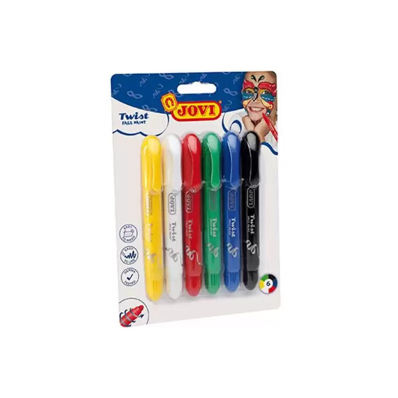 (191) JOVI PACK 6 BARRAS MAQUILLAJE TWIST EN STICK C/SURTIDOS