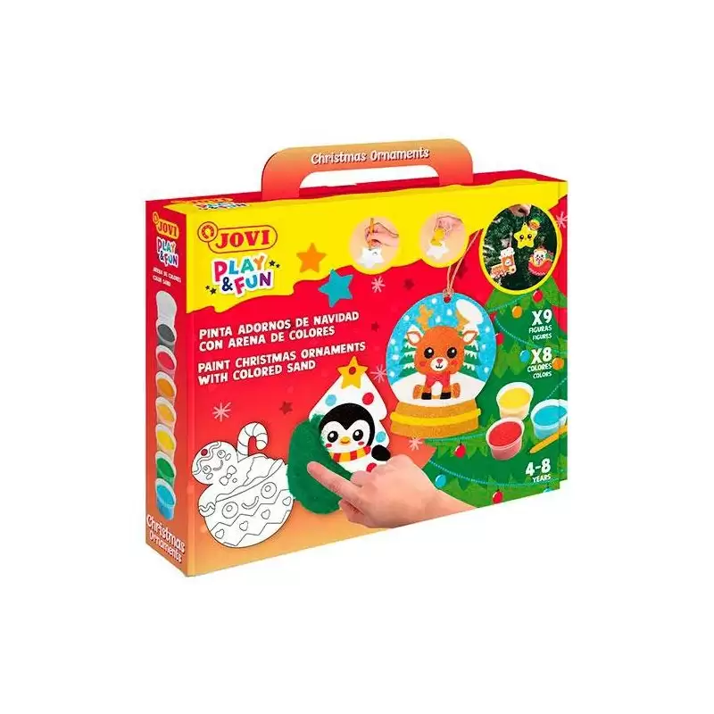 (2107) JOVI KIT PLAY&FUN PINTA CON ARENA COLORES SURTIDOS
