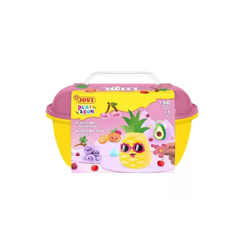 (2202) JOVI PLASTILINA + ACCESORIOS PLAY&FUN COFRE SWEET