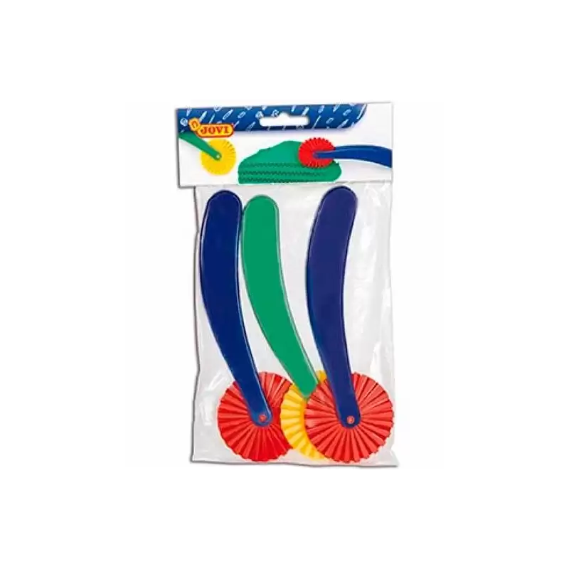 (422) JOVI RUEDAS CORTADORAS DE PASTA BOLSA 3U C/SURTIDOS