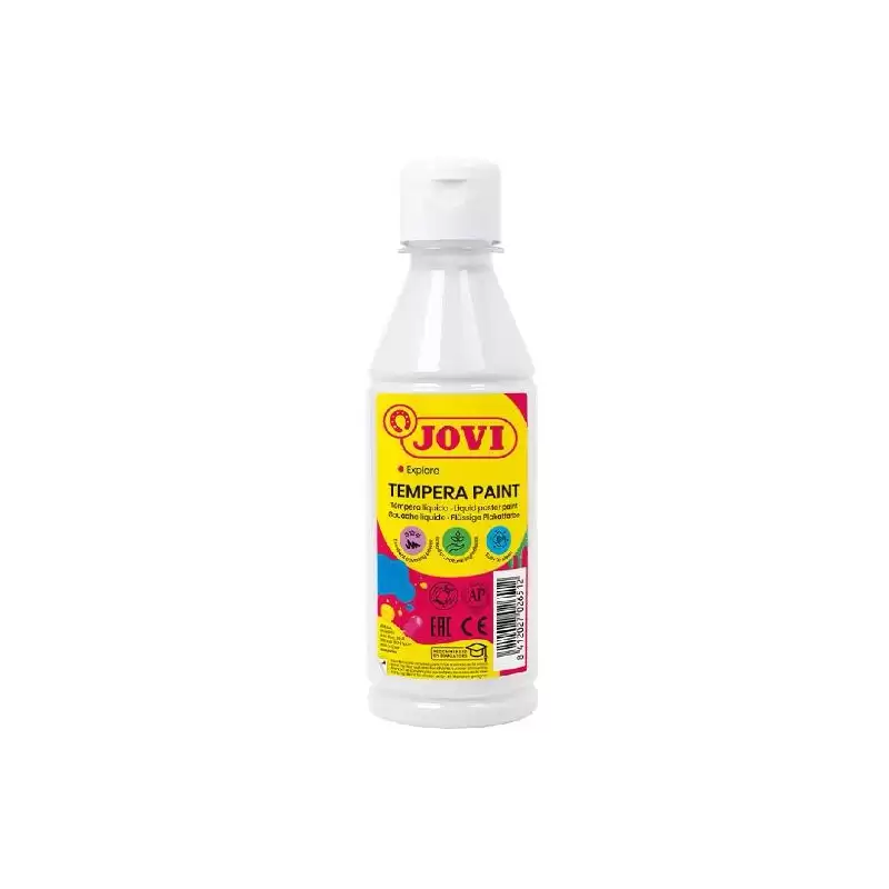 (50201) JOVI TÉMPERA LÍQUIDA BLANCO BOTELLA DE 250ML