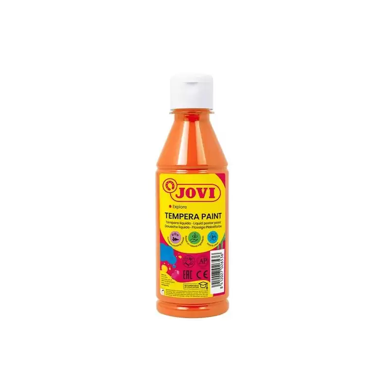 (50206) JOVI TÉMPERA LÍQUIDA NARANJA BOTELLA DE 250ML