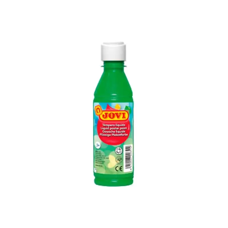 (50217) JOVI TÉMPERA LÍQUIDA VERDE MEDIO BOTELLA DE 250ML