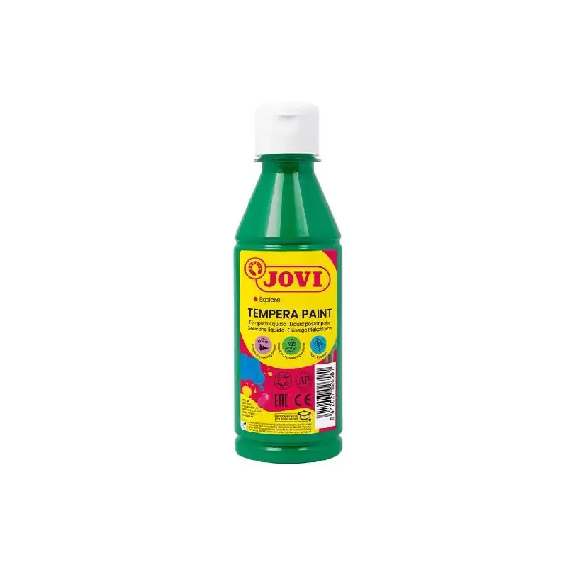 (50219) JOVI TÉMPERA LÍQUIDA VERDE OSCURO BOTELLA DE 250ML