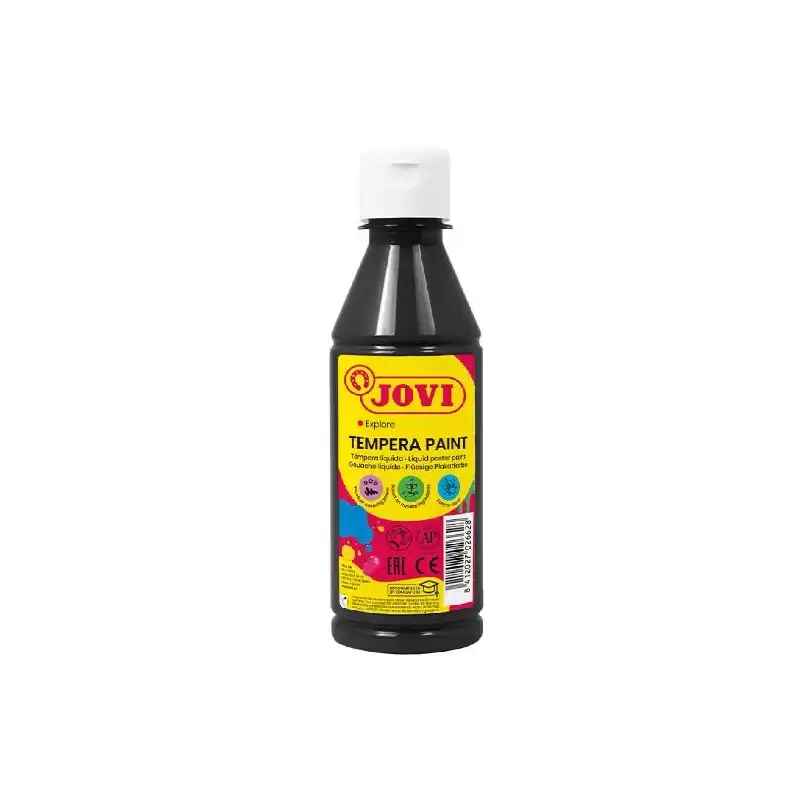 (50230) JOVI TÉMPERA LÍQUIDA NEGRO BOTELLA DE 250ML