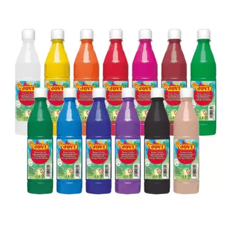 (50619) JOVI TÉMPERA LÍQUIDA SCHOOL VERDE OSCURO BOTELLA DE 500ML