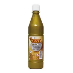 (50638) JOVI TÉMPERA LÍQUIDA SCHOOL METÁLIC ORO BOTELLA DE 500ML