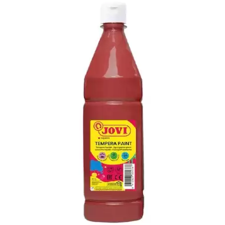 (51112) JOVI TÉMPERA LÍQUIDA PAINT MARRÓN BOTELLA 1000ML