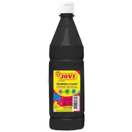 (51130) JOVI TÉMPERA LÍQUIDA PAINT NEGRO BOTELLA 1000ML