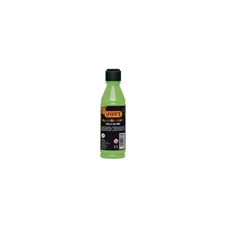 (51917) JOVI TÉMPERA FOSFORESCENTE VERDE BOTELLA DE 250ML