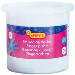(56001) JOVI PINTURA DE DEDOS ESTUCHE 5 BOTES 125ML BLANCO