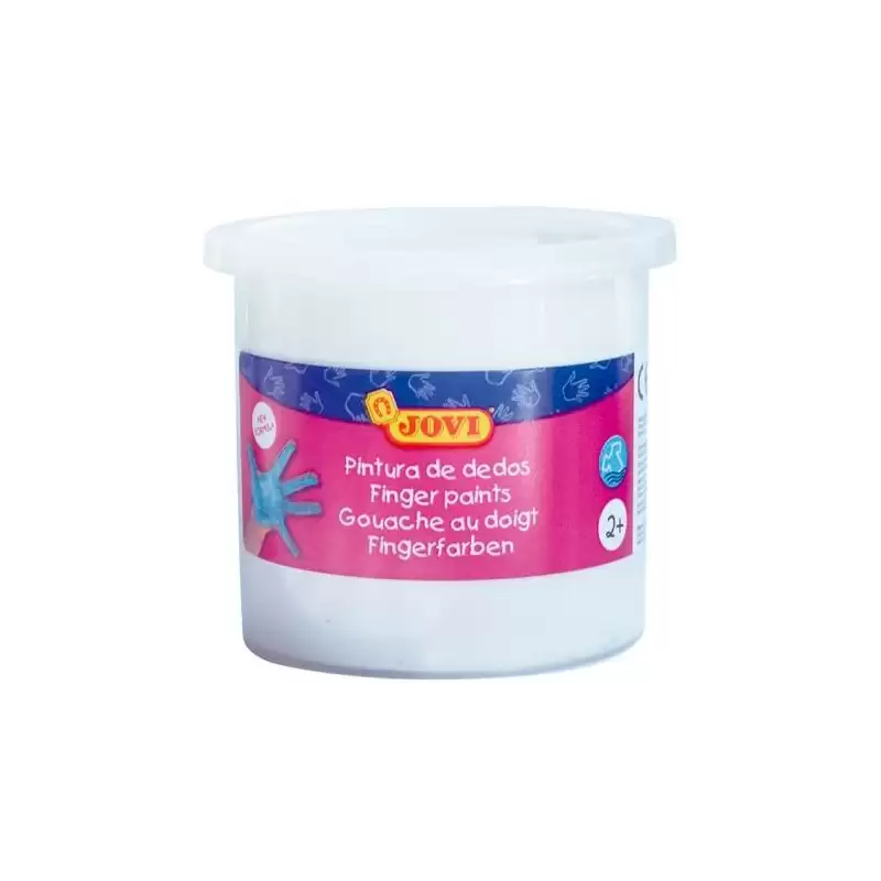(56001) JOVI PINTURA DE DEDOS ESTUCHE 5 BOTES 125ML BLANCO