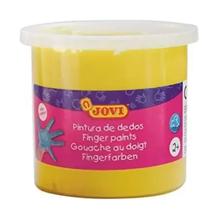 (56003) JOVI PINTURA DE DEDOS ESTUCHE 5 BOTES 125ML AMARILLO