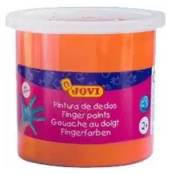 (56006) JOVI PINTURA DE DEDOS ESTUCHE 5 BOTES 125ML NARANJA