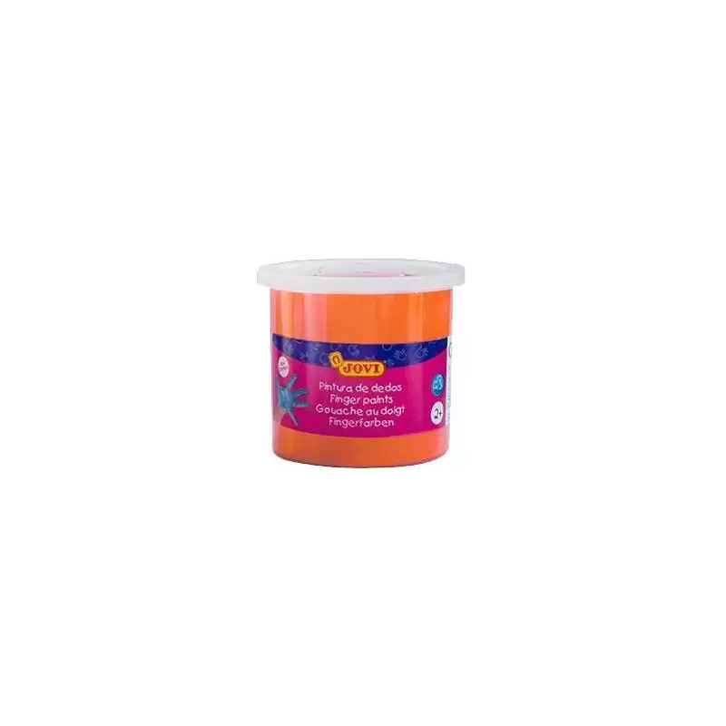(56006) JOVI PINTURA DE DEDOS ESTUCHE 5 BOTES 125ML NARANJA