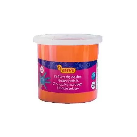 (56006) JOVI PINTURA DE DEDOS ESTUCHE 5 BOTES 125ML NARANJA