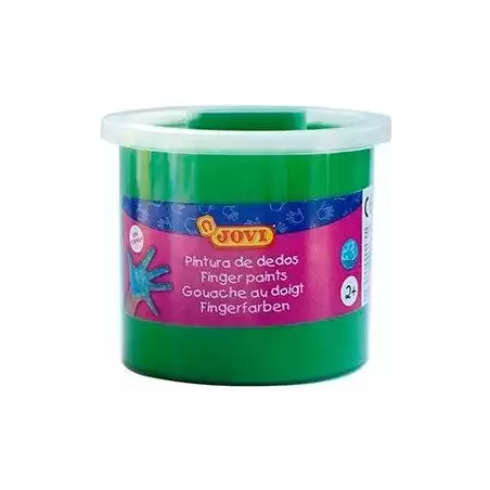 (56017) JOVI PINTURA DE DEDOS ESTUCHE 5 BOTES 125ML VERDE