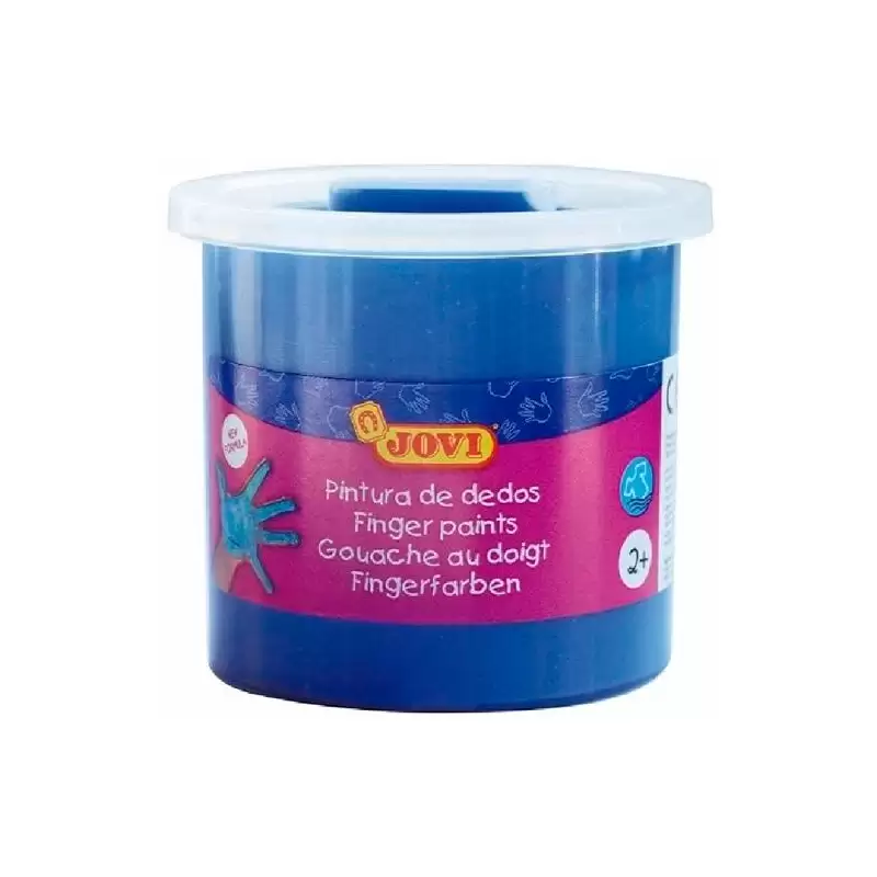 (56021) JOVI PINTURA DE DEDOS  ESTUCHE 5 BOTES 125ML AZUL