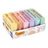 (70/6P) JOVI PLASTILINA PASTILLA 50GR COLORES SURTIDOS PASTEL CAJA 6 UD