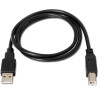 (A101-0005) AISENS CABLE USB 2.0 IMPRESORA TIPO A/M - B/M NEGRO 1,0M