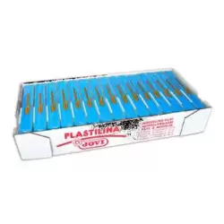 (7112) JOVI PLASTILINA SCHOOL PASTILLA 150GR AZUL CLARO CAJA 15 UD