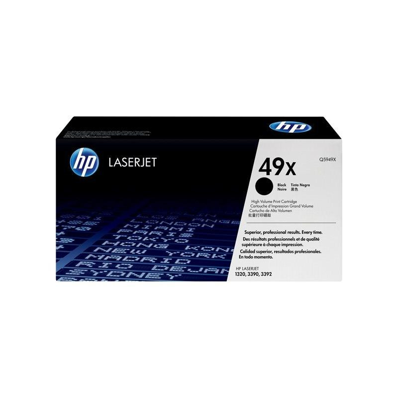 (Q5949X) HP TONER LASER NEGRO  LASERJET SMART 1320 1320N 1320NW 1320TN LASERJET 3390 3392 - 49 X
