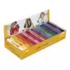 (71S) JOVI PLASTILINA PASTILLA 150GR COLORES SURTIDOS CAJA EXPOSITORA 15 UD