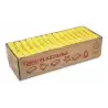 (7202) JOVI PLASTILINA PASTILLA 350GR UNICOLOR AMARILLO CAJA 15 UD