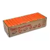 (7204) JOVI PLASTILINA PASTILLA 350GR UNICOLOR NARANJA CAJA 15 UD