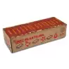(7209) JOVI PLASTILINA PASTILLA 350GR UNICOLOR MARRÓN CAJA 15 UD