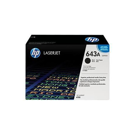 (Q5950A) HP TONER NEGRO LASERJET COLOR 4700 - 643 A