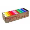 (72S) JOVI PLASTILINA PASTILLA 350GR COLORES SURTIDOS CAJA EXPOSITORA 15 UD