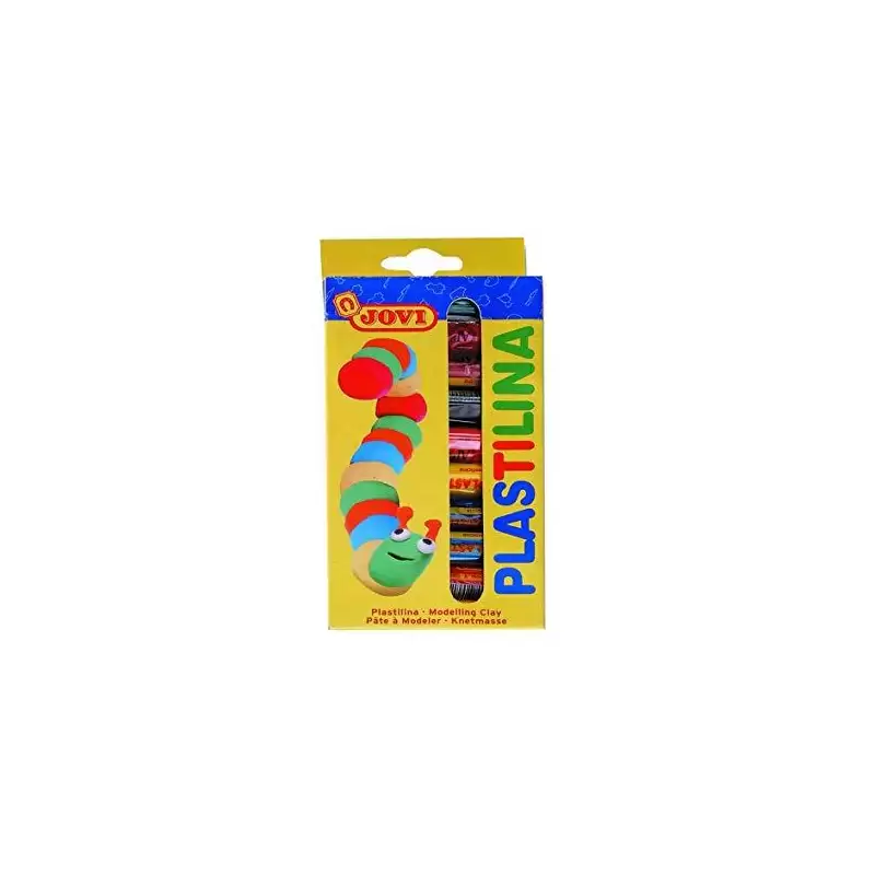 (90/10) JOVI PLASTILINA BARRA 15GR COLORES SURTIDOS ESTUCHE 10 UD