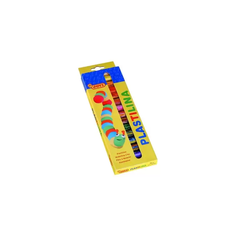 (90/15) JOVI PLASTILINA BARRA 15GR COLORES SURTIDOS ESTUCHE 15 UD