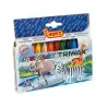 (973/12) JOVI CERAS JOVICOLOR TRIWAX 82MM COLORES SURTIDOS ESTUCHE 12 UD
