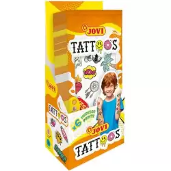 (17924TT01) JOVI TATUAJES TEMPORALES (6 DISEÑOS) SURTIDOS