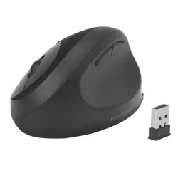 (K75404EU) KENSINGTON RATÓN PRO FIT ERGONÓMICO VERTICAL INALÁMBRICO 800/1200/1600 PPP DIESTRO 6 BOTONES NEGRO