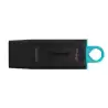 (DTX/64GB) KINGSTON PENDRIVE DATATRAVELER EXODIA 64GB C/TAPA PROTECTORA Y RANURA PARA COLGAR USB 3.2 NEGRO/TURQUESA