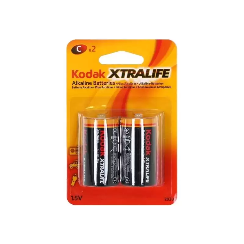 (KDXLR14PB2) KODAK PILAS EXTRALIFE ALCALINAS C - LR14 - PACK 2 UDS